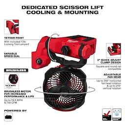M18™ Brushless Scissor Lift Fan