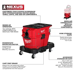 M18 FUEL™ NEXUS™ 6 Gallon Wet/Dry Vacuum w/ PACKOUT™ Compatibility