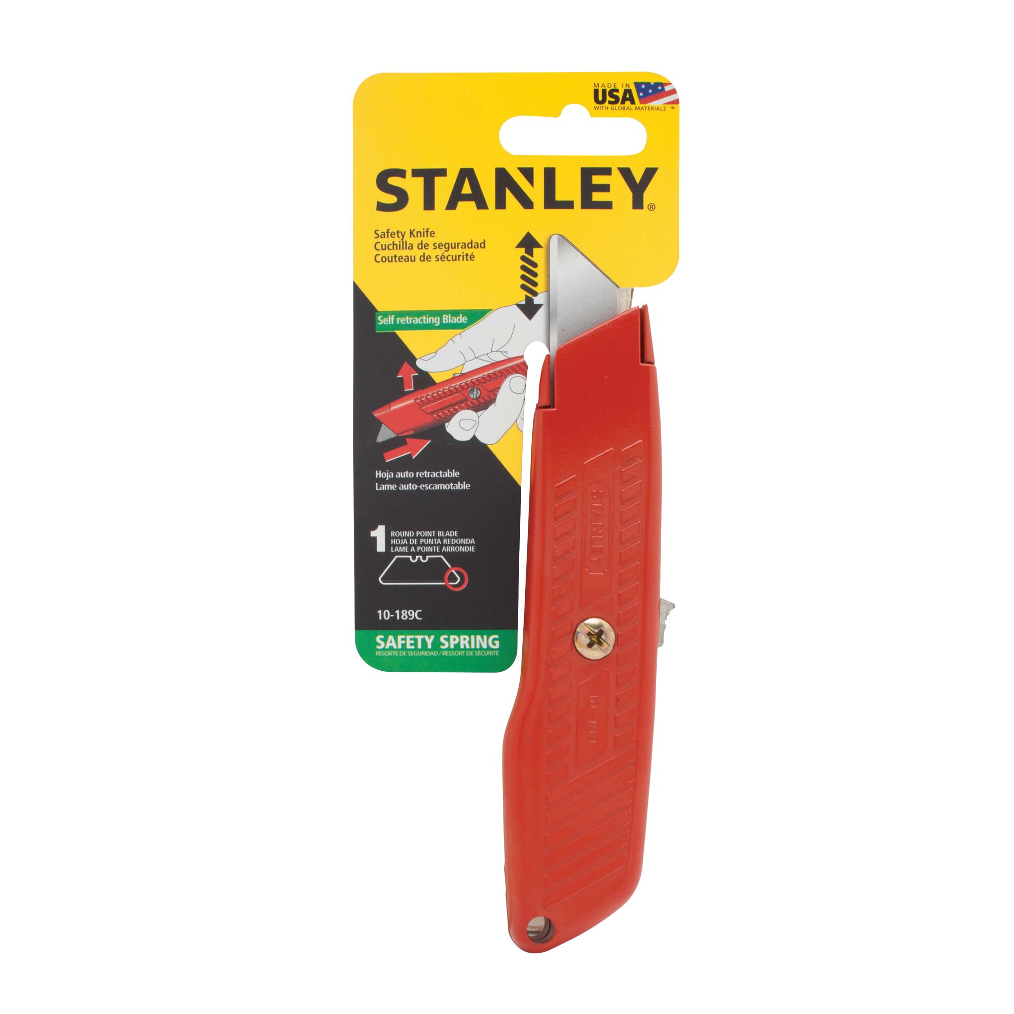 STANLEY® Self-Retracting Safety Utility Knife
