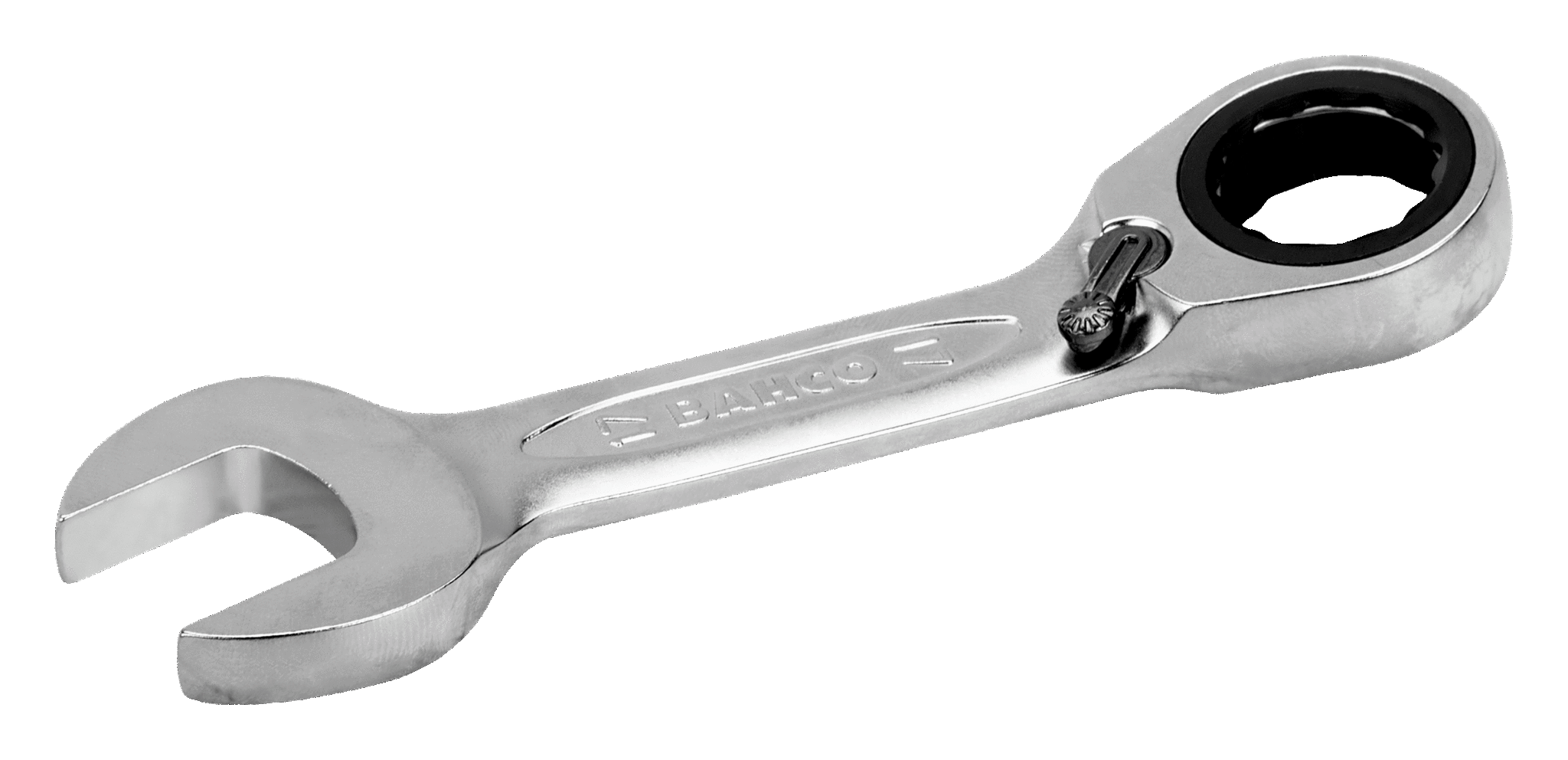 Metric Stubby Combination Ratcheting Wrenches with Chrome Finish
