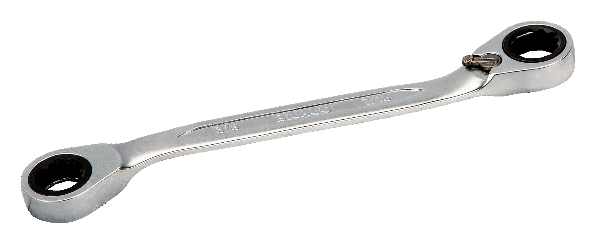 Imperial Angled Head Ratcheting Ring Wrenches with Chrome Finish