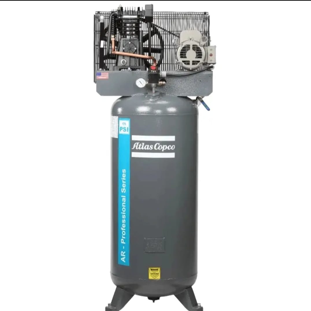 ເຄື່ອງອັດອາກາດ Atlas Copco AR5-P49-TS-60GV 5HP ແບບຖັງຕັ້ງ