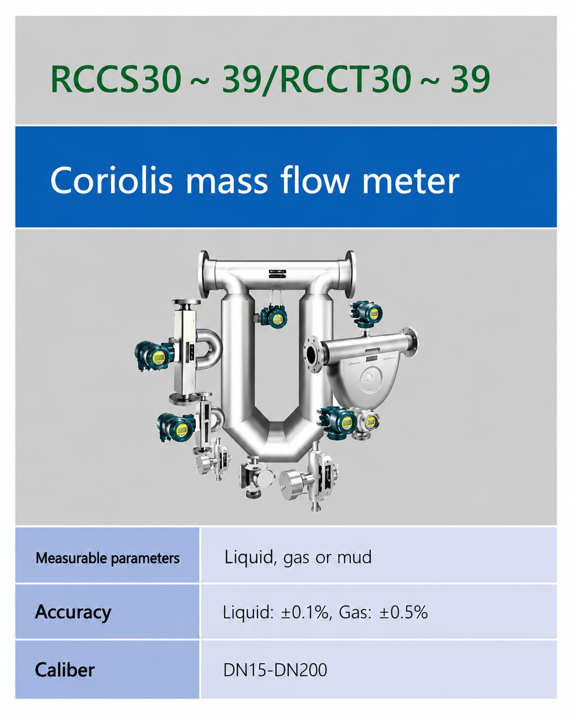 ເຄື່ອງວັດການໄຫຼມວນ Coriolis Yokogawa RCCS30–39 / RCCT30–39