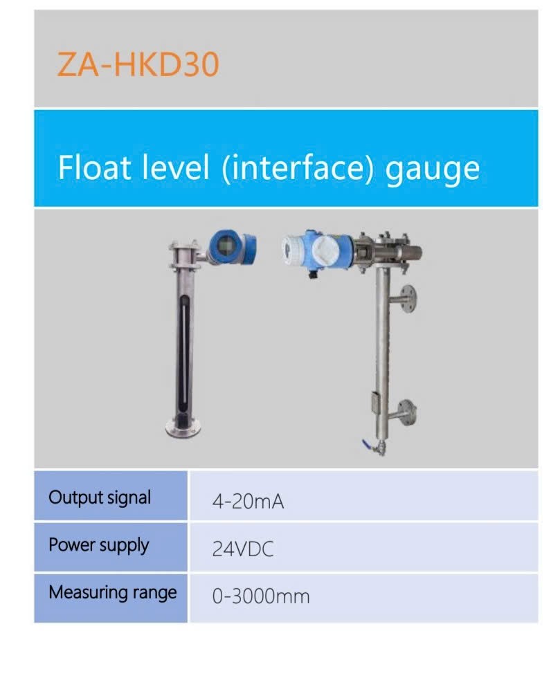 SMARTSEC ZA-HKD30 ເຄື່ອງວັດລະດັບລູກລອຍ Interface