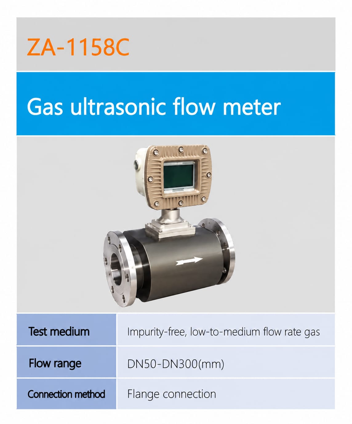 SMARTSEC ZA-1158C ເຄື່ອງວັດກາຊ Ultrasonic