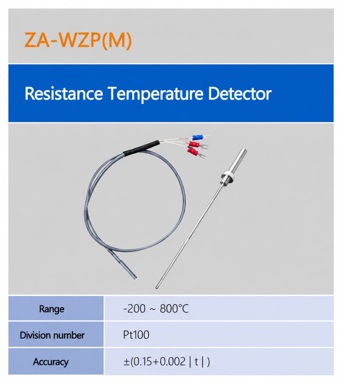 SMARTSEC ZA-WZP(M) ເຊັນເຊີວັດອຸນຫະພູມ RTD