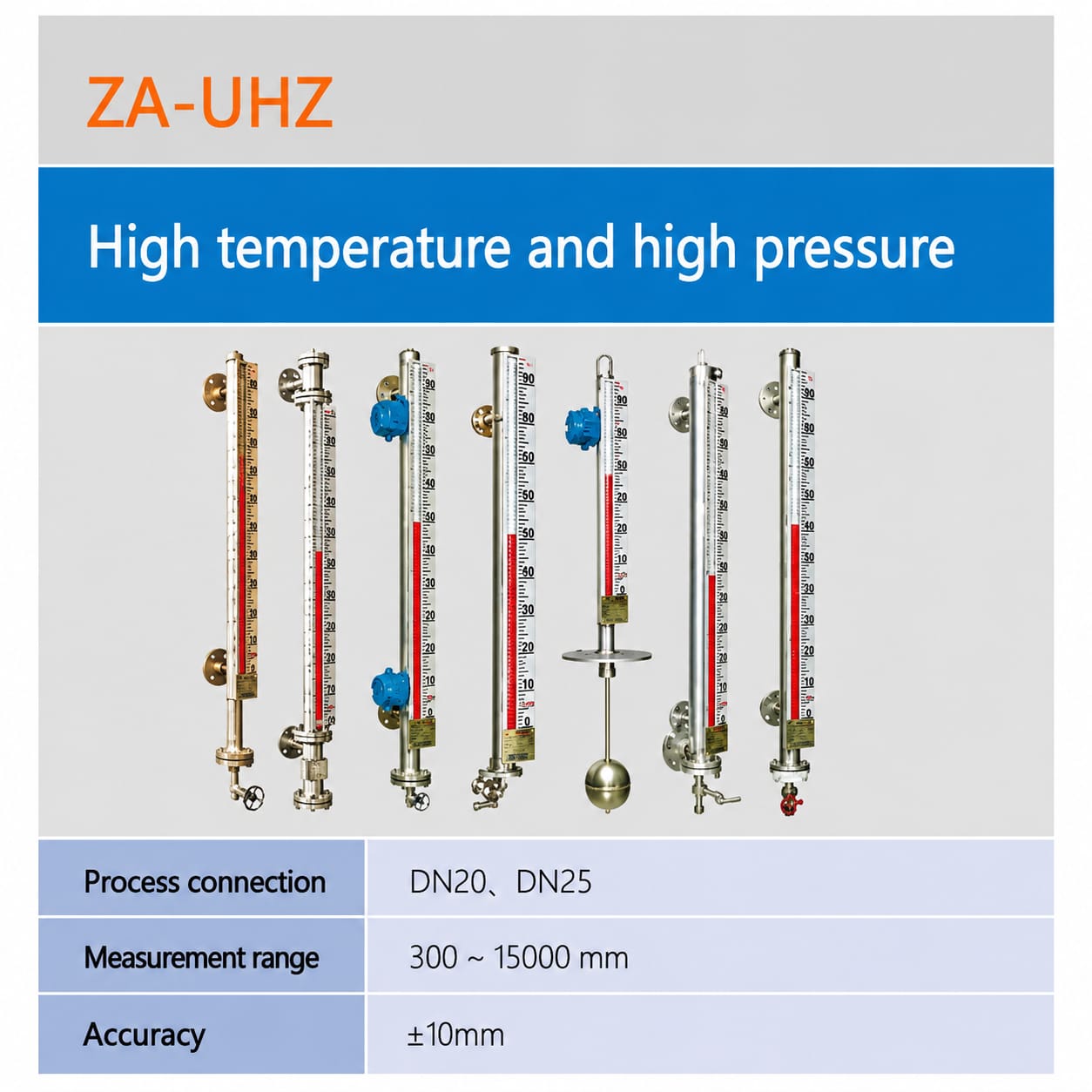 ZA-UHZ High Temperature & High Pressure Magnetic Level Gauge - ຊະນິດອຸນຫະພູມສູງ ແລະ ແຮງດັນສູງ
