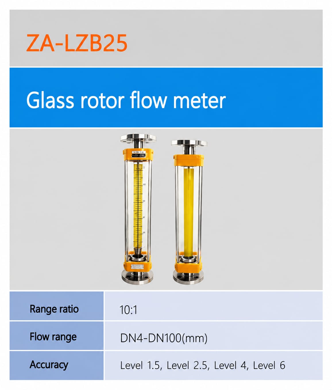 SMARTSEC ZA-LZB25 ເຄື່ອງວັດອັດຕາໄຫຼ Rotor ທໍ່ແກ້ວ