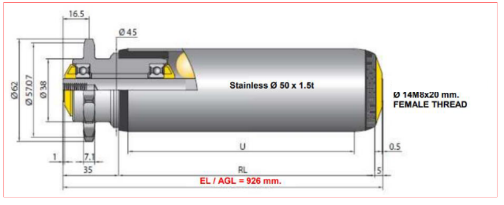Interroll 3500-FD-I21 RL886 EL926 AGL926 ລູກກິ້ງລຳລຽງແບບຂັບຄົງທີ່
