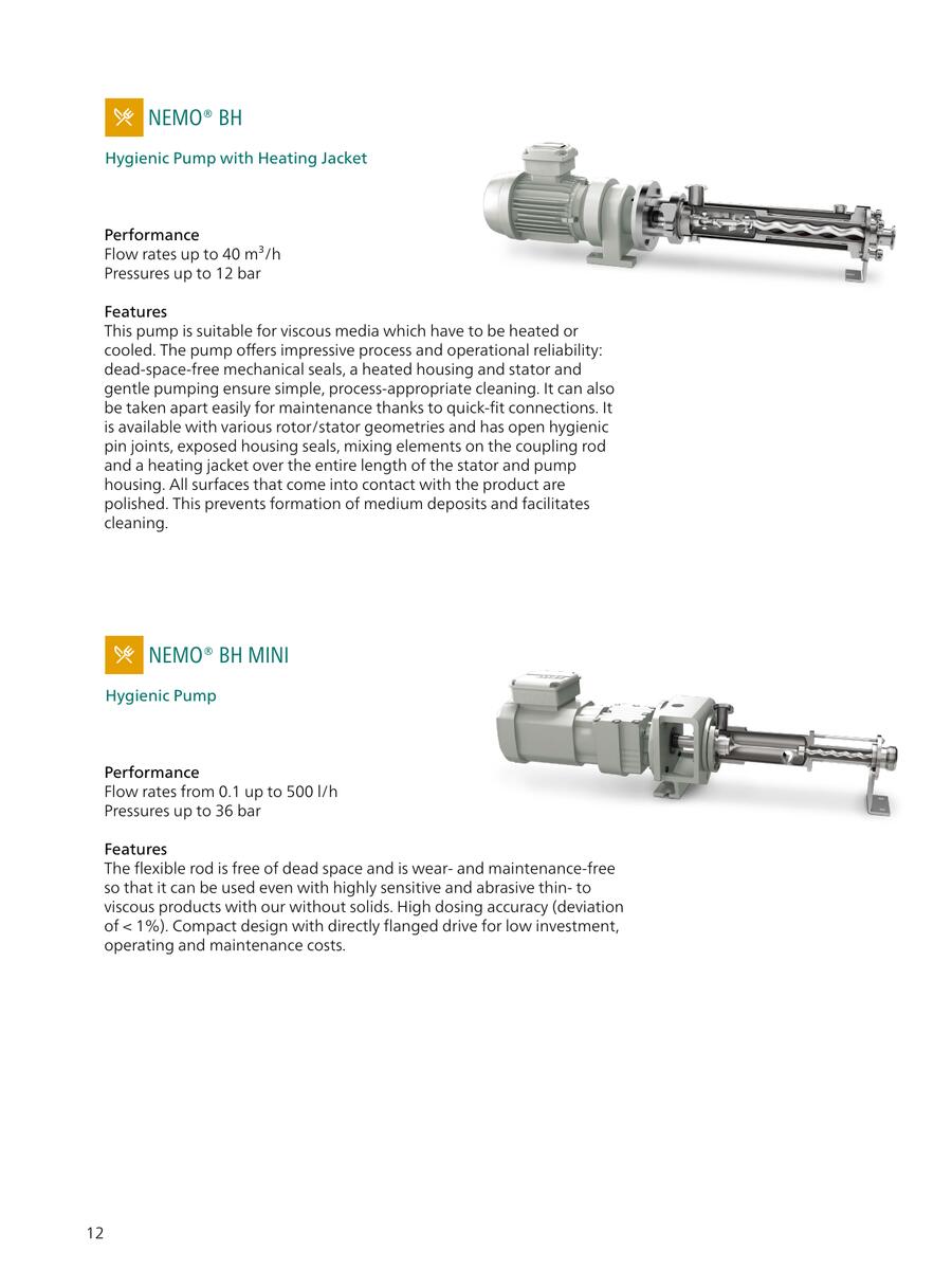 NETZSCH NEMO® C.Pro MINI ປໍ້າ dosing progressing cavity C.Pro MINI