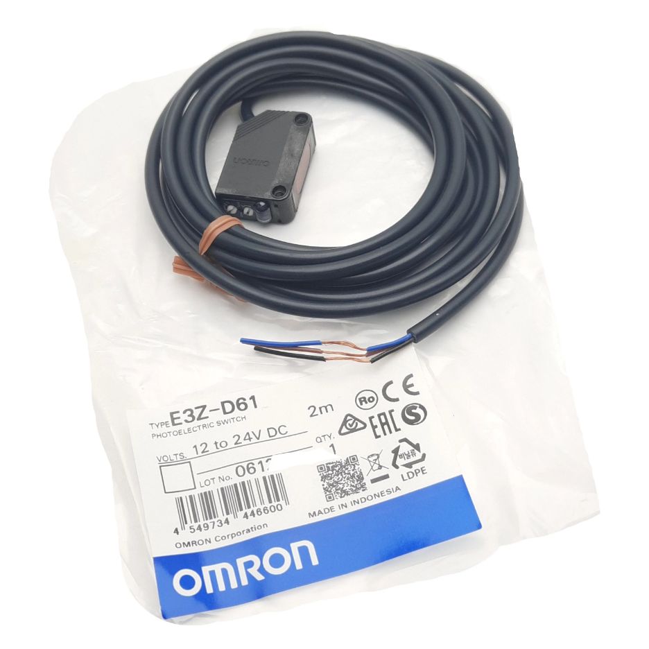 Omron E3Z-D61 ເຊັນເຊີແສງ NPN 100 ມມ