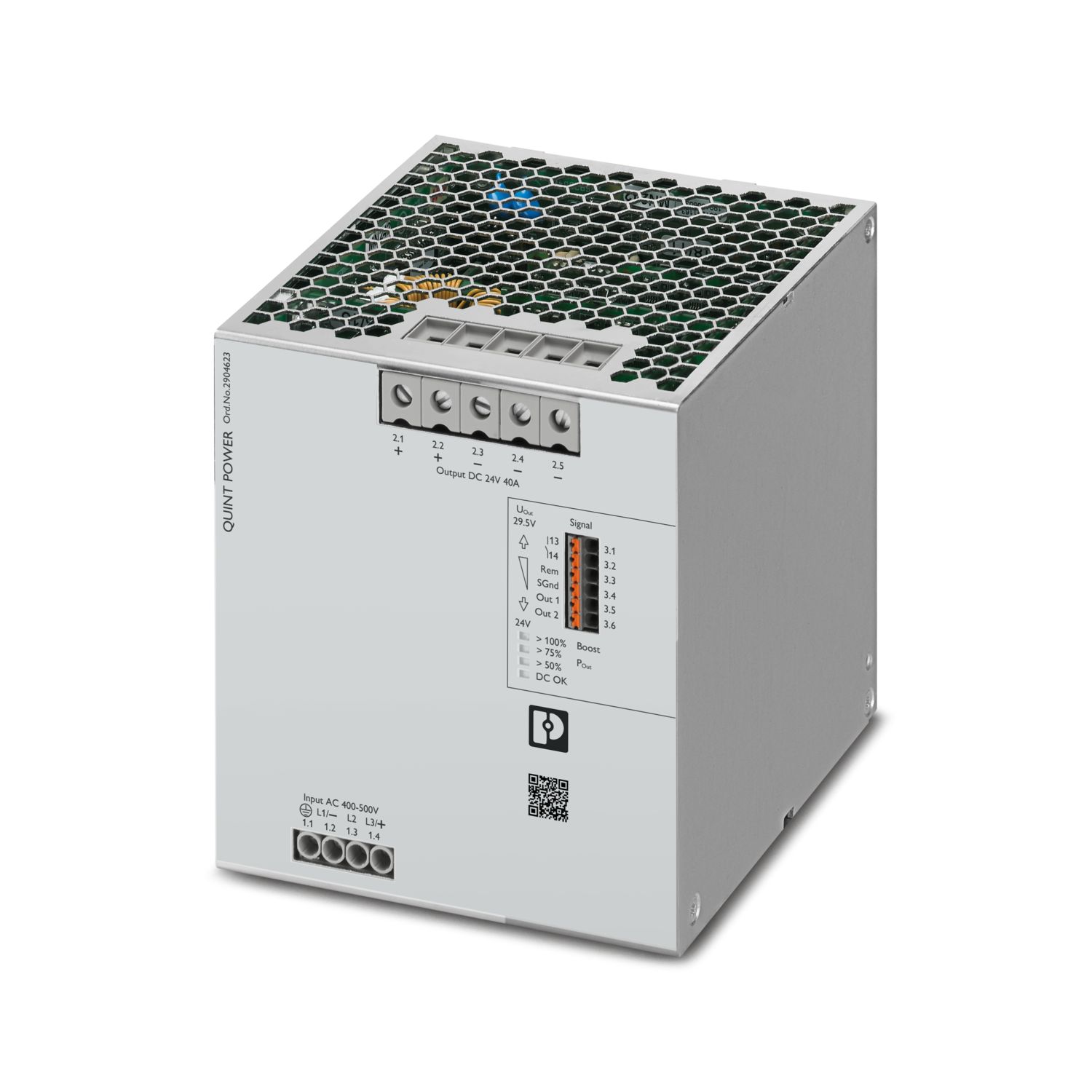 ແຫຼ່ງຈ່າຍໄຟ Phoenix Contact 2904623 QUINT4 24 V DC 40 A