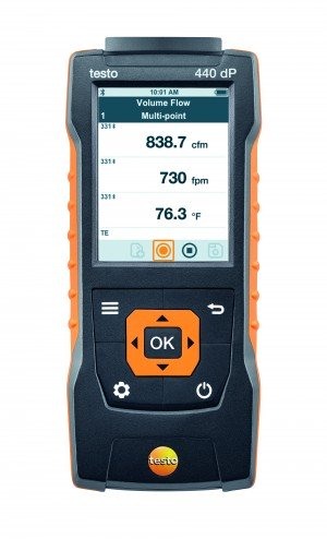 Testo 440 dP 0560 4402 ເຄື່ອງວັດລົມ ແລະຄຸນນະພາບອາກາດ
