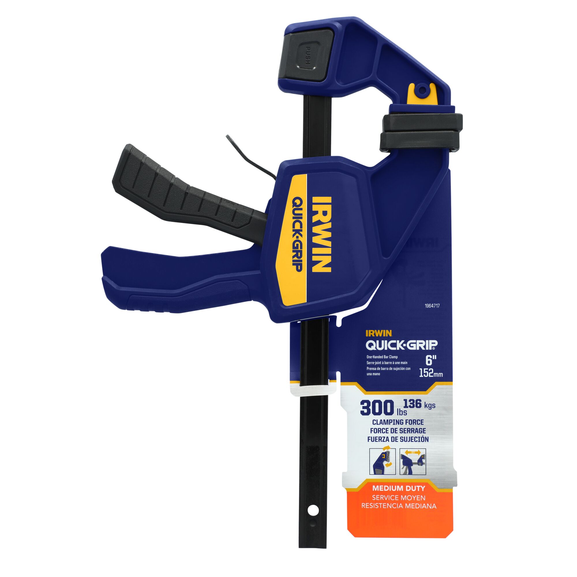 QUICK-GRIP® MEDIUM-DUTY ONE-HANDED Bar Clamps