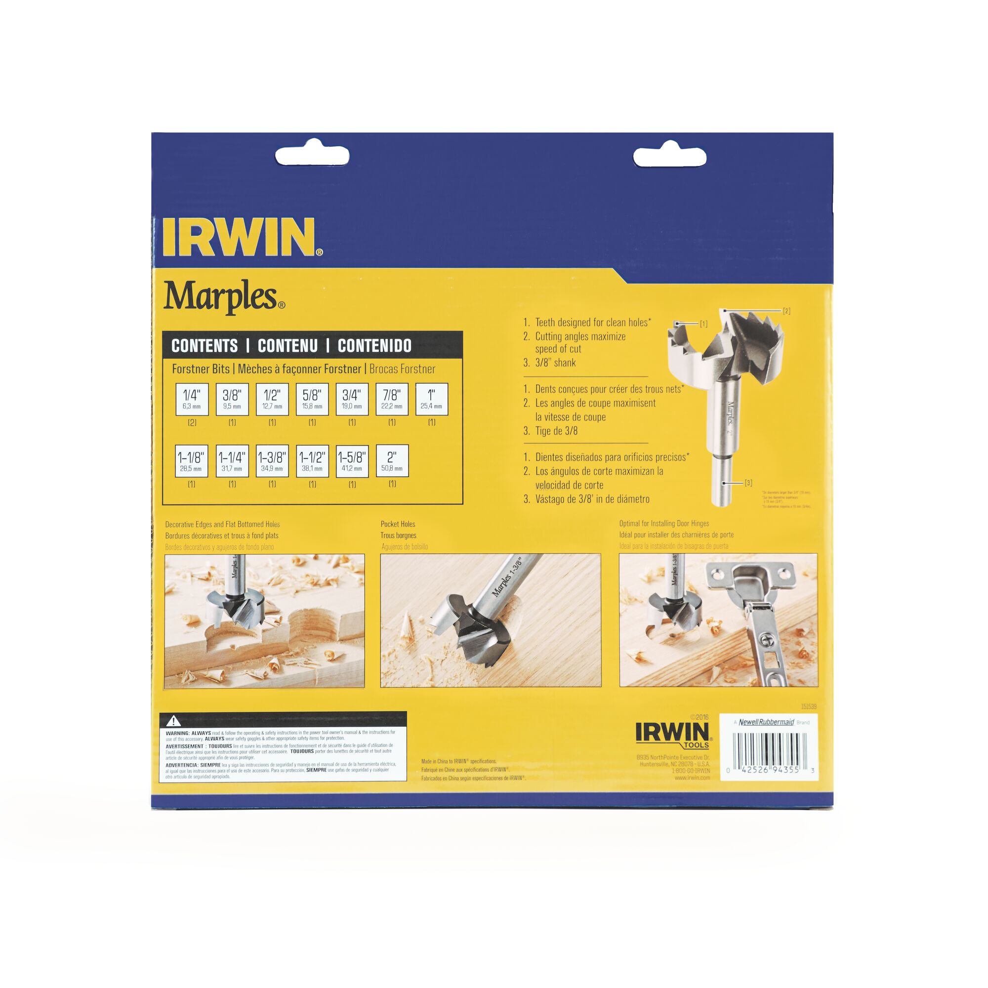 IRWIN® Marples Forstner Drill Bits Sets