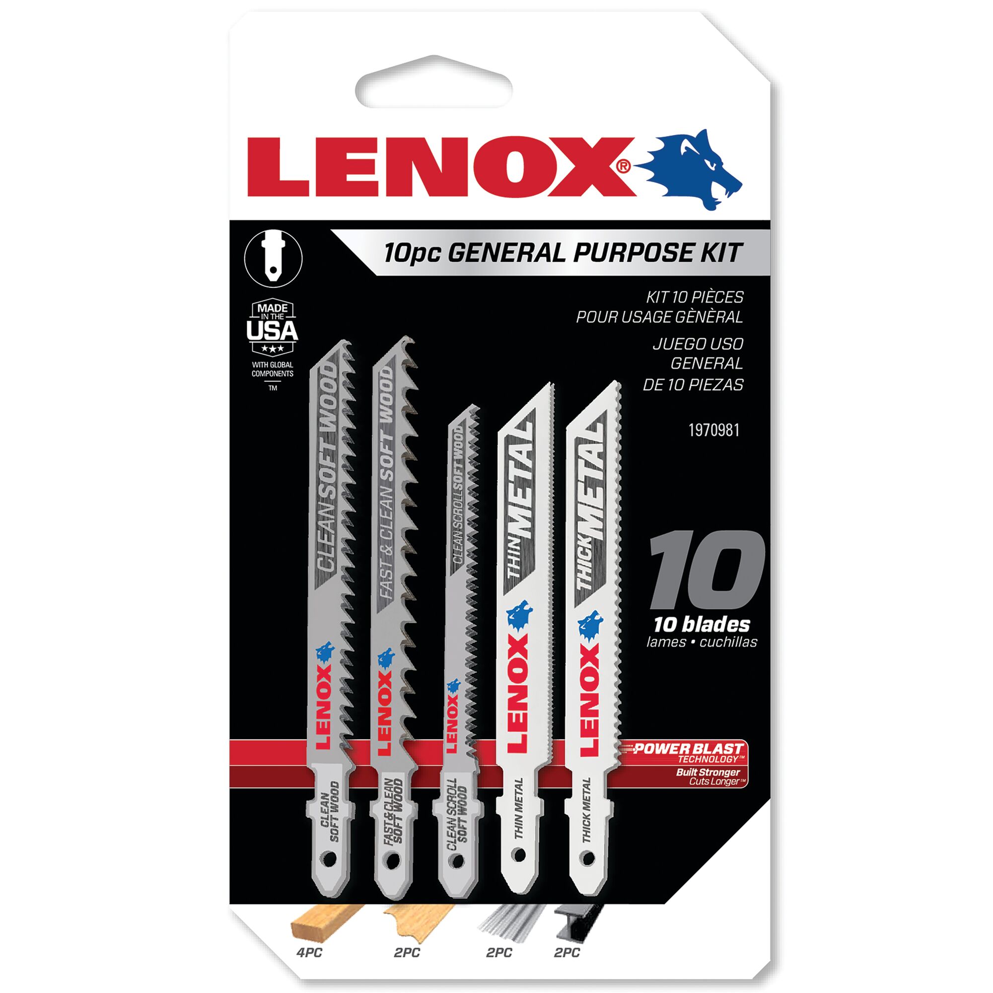 10PC General Purpose Jigsaw Kit