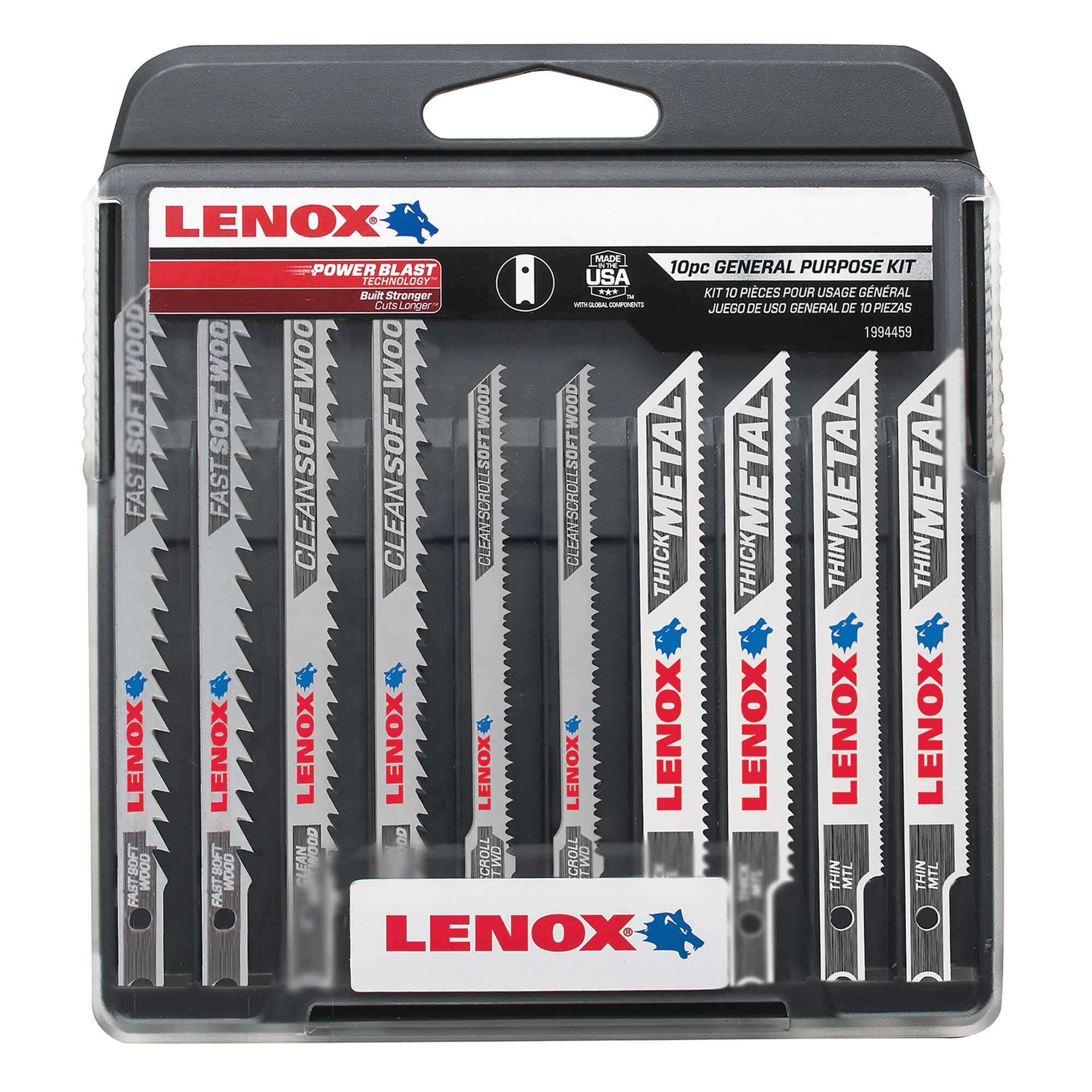 10PC U-Shank General Purpose Jigsaw Kit