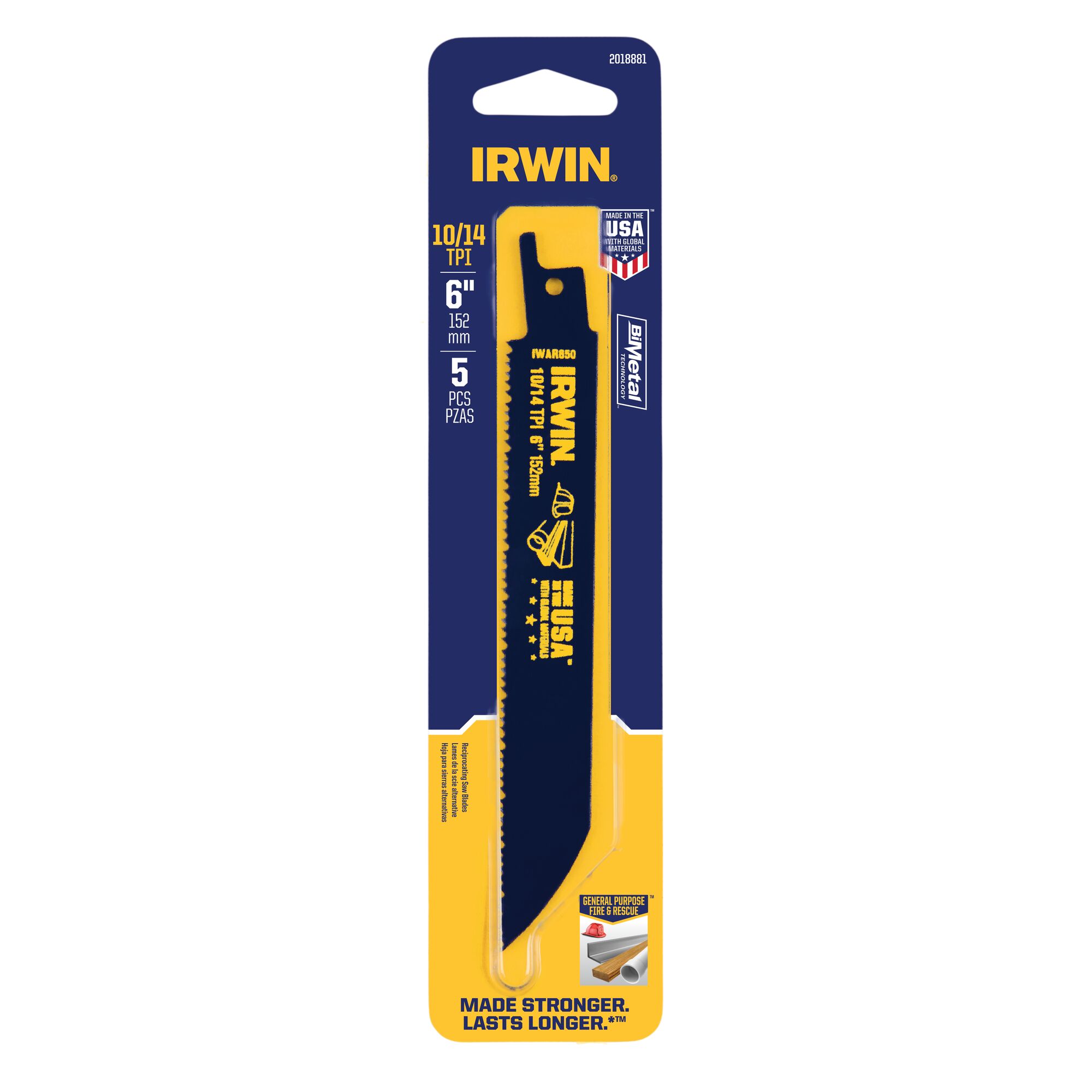New Bi-Metal Reciprocating Saw Blades for Wood, Metal & Plastic Applications