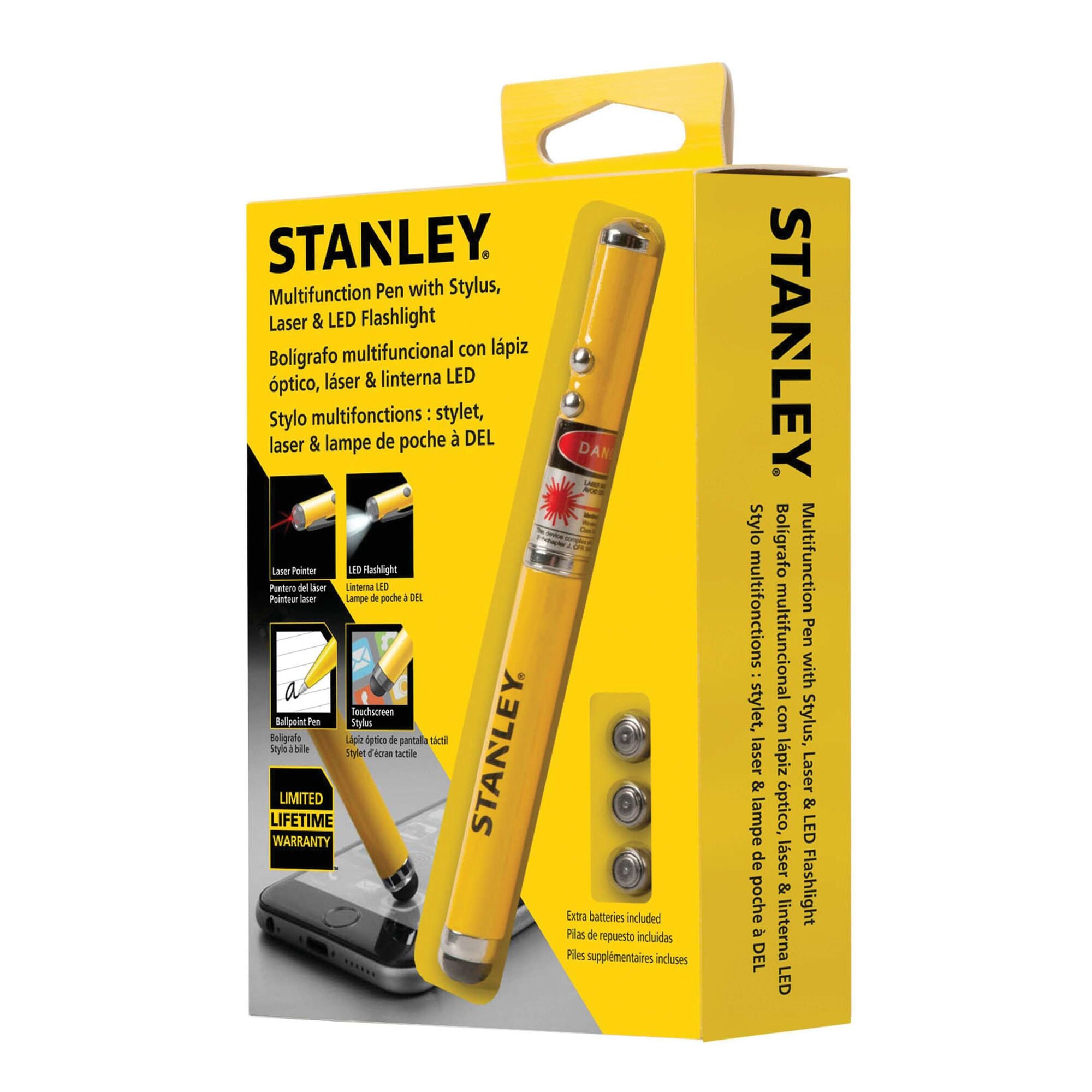 Multifunction Pen with Stylus, Laser & LED Flashlight