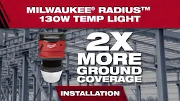 RADIUS™ LED 130w Temporary Site Light