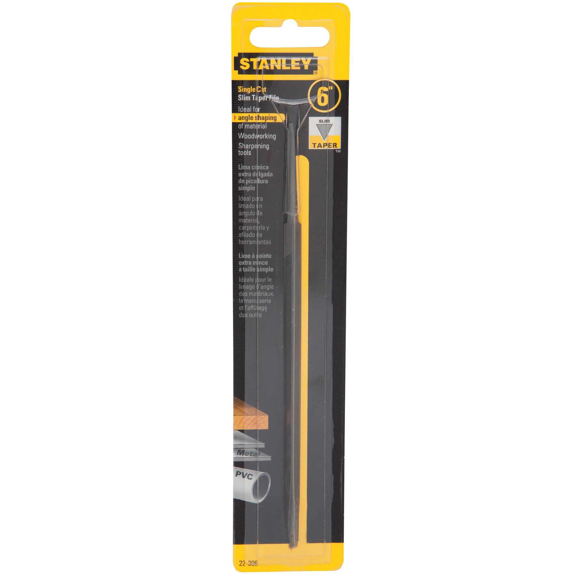 6 in Single-Cut Slim Taper File