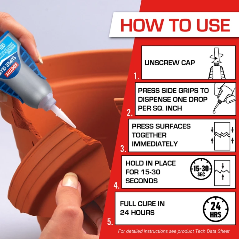 Loctite Super Glue Gel ຄວບຄຸມ