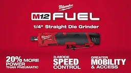M12 FUEL™ 1/4" Straight Die Grinder