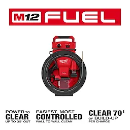 M12 FUEL™ High Speed Chain Snake for 1-1/4”-2” Pipes