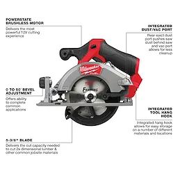M12 FUEL™ 5-3/8” Circular Saw Kit