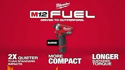 M12 FUEL™ SURGE™ 1/4" Hex Hydraulic Driver Kit