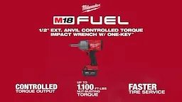 M18 FUEL™ ½” Ext. Anvil Controlled Torque Impact Wrench w/ ONE-KEY™ (Tool Only)
