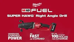 M18 FUEL™ SUPER HAWG™ Right Angle Drill w/ QUIK-LOK™ Kit