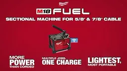 M18 FUEL™ Sectional Machine with 7/8” Cable