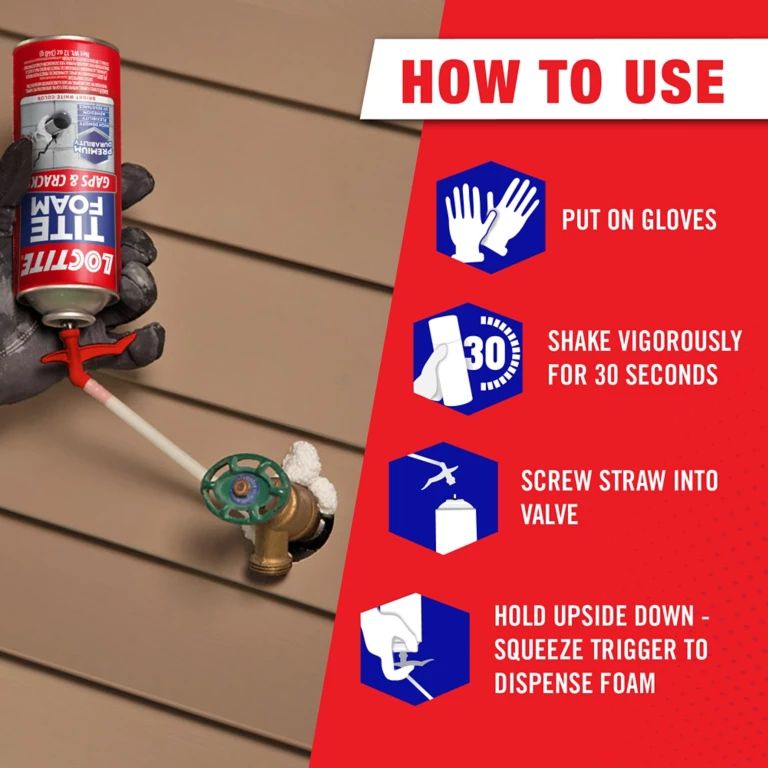 Loctite Tite Foam ຊ່ອງຫວ່າງ & ຮອຍແຕກ