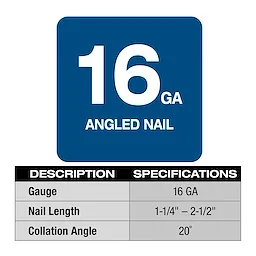 M18 FUEL™ 16 Gauge Angled Finish Nailer