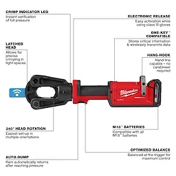 M18™ FORCE LOGIC™ 12T Latched Linear Crimper