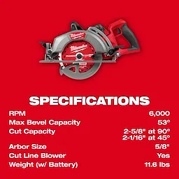M18 FUEL™ 7-1/4" Rear Handle Circular Saw Kit