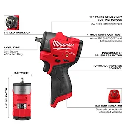 M12 FUEL™ 3/8" Subcompact Impact Wrench w/ Friction Ring