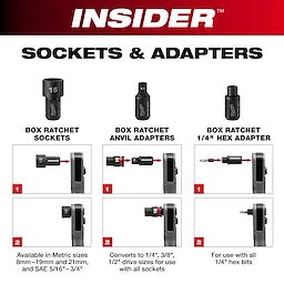 M12 FUEL™ INSIDER™ Extended Reach Box Ratchet Kit