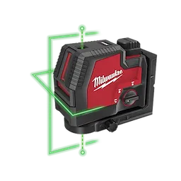 USB Rechargeable Green Cross Line & Plumb Points Laser