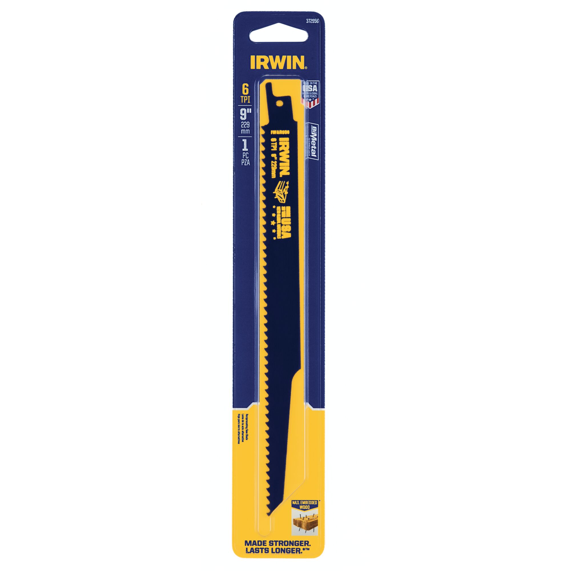 Nail Embedded Wood Cutting Reciprocating Blades