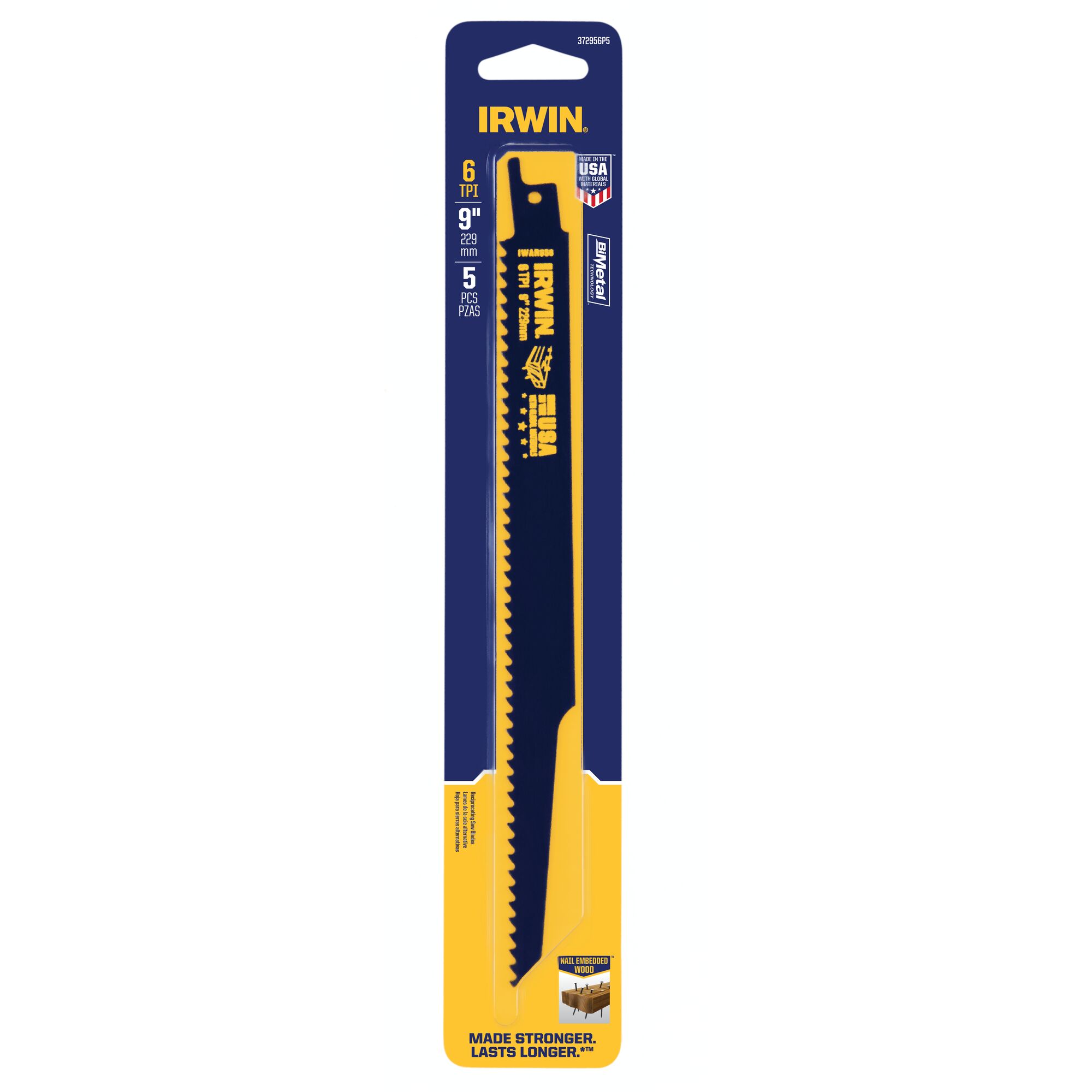 Nail Embedded Wood Cutting Reciprocating Blades