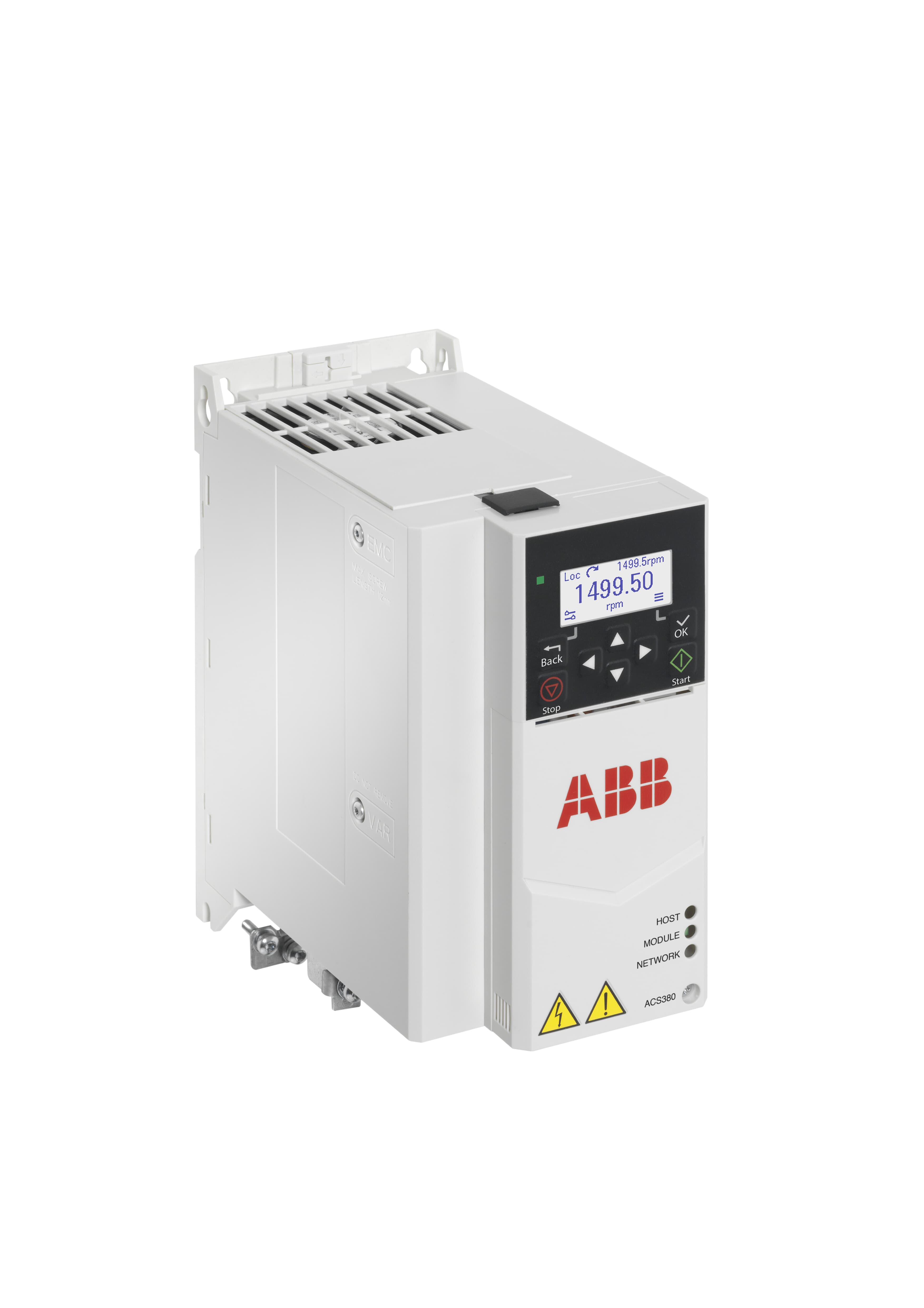 LV AC machinery drive module, IEC: Pn 5.5 kW, 12.6 A, 400 V, UL: Pld 7.5 Hp, 11 A, 480 V (ACS380-040S-12A6-4)