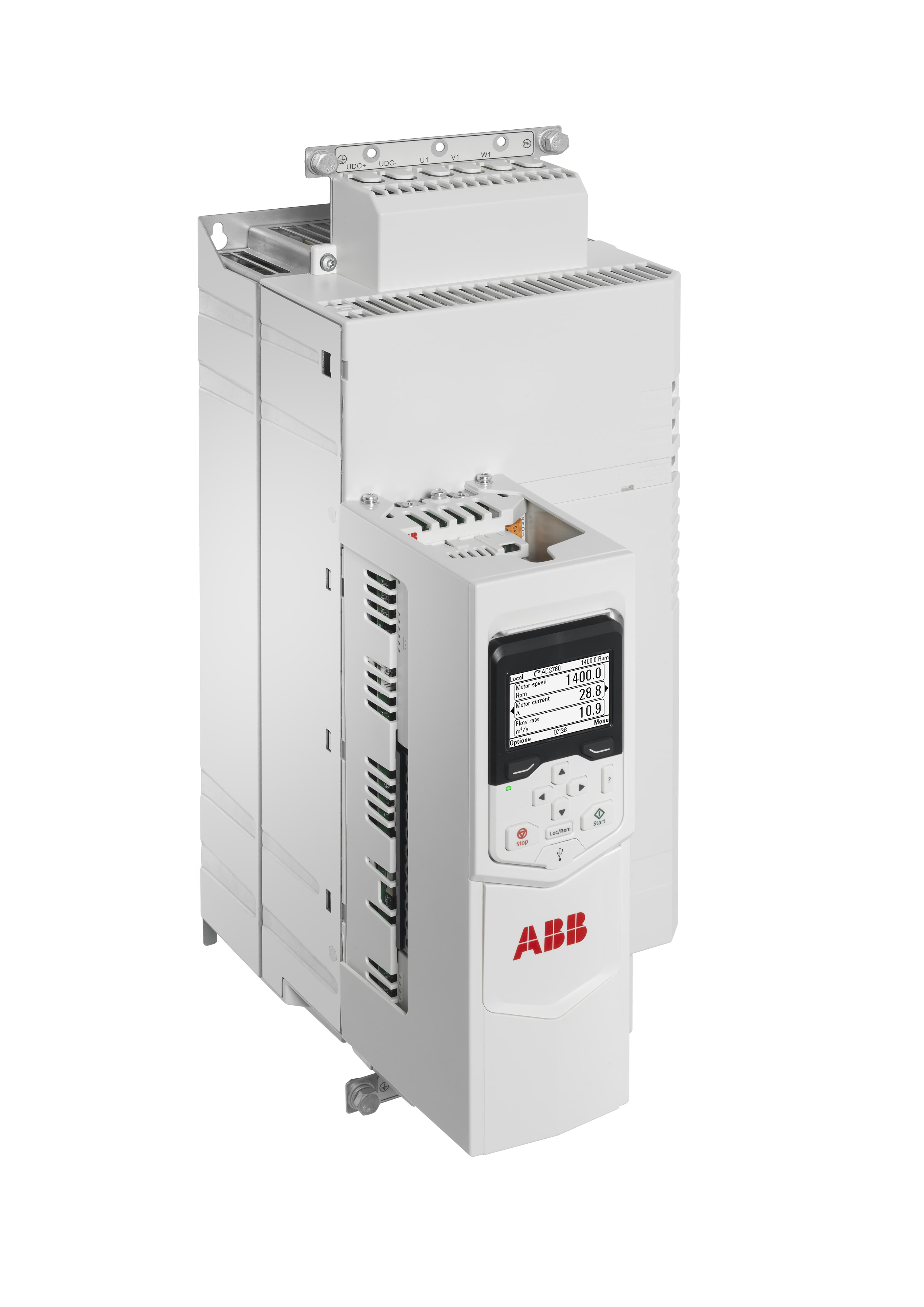 LV AC machinery drive module, IEC: Pn 30 kW, 61 A, 400 V, UL: Pld 40 Hp, 57 A, 480 V (ACS880-M04-061A-5)