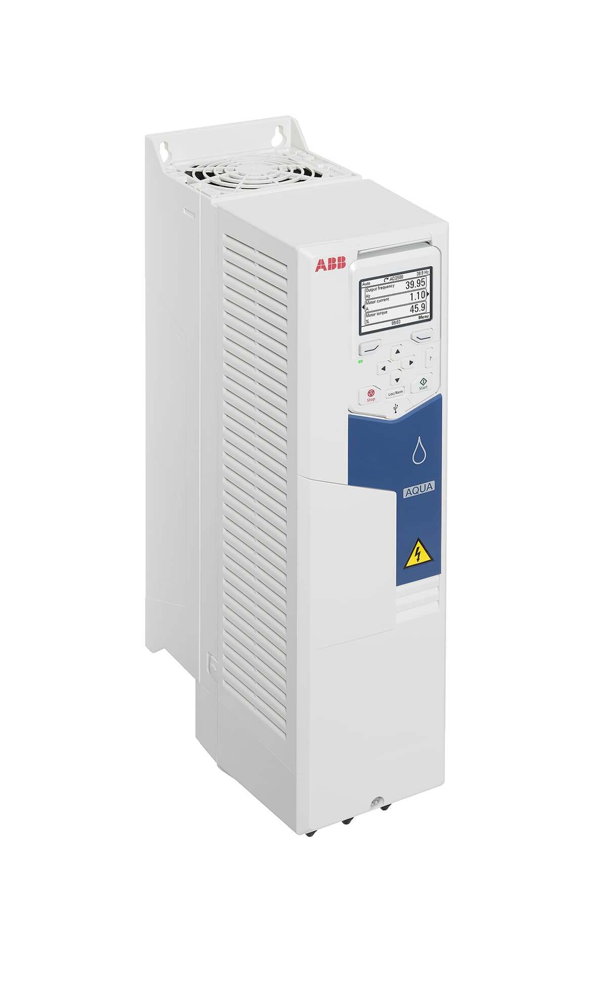 LV AC wall-mounted drive for water and wastewater, IEC: Pn 11 kW, 25.0 A, 400 V (ACQ580-01-026A-4)