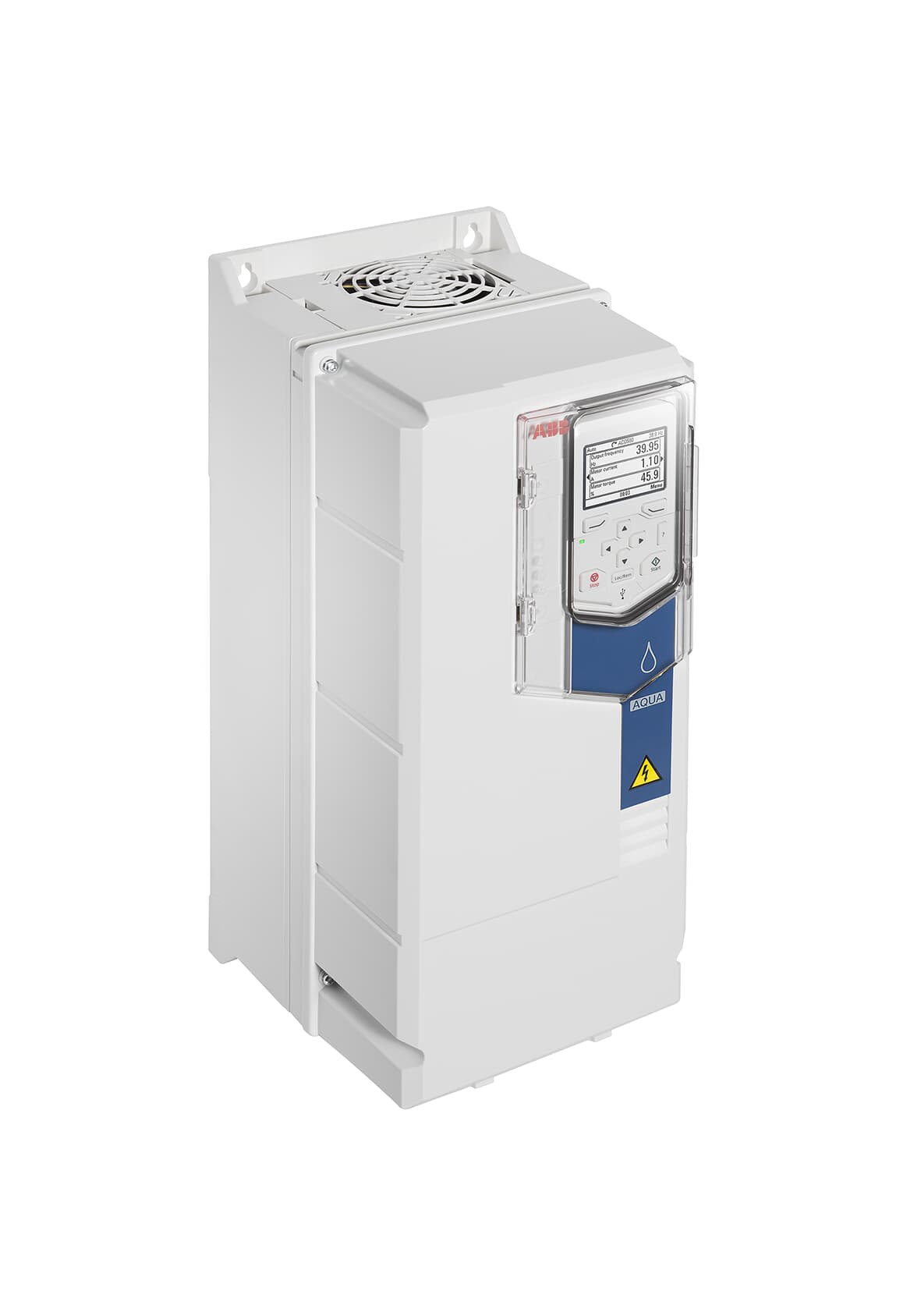LV AC wall-mounted drive for water and wastewater, IEC: Pn 18.5 kW, 38.0 A, 400 V (ACQ580-01-039A-4+B056)