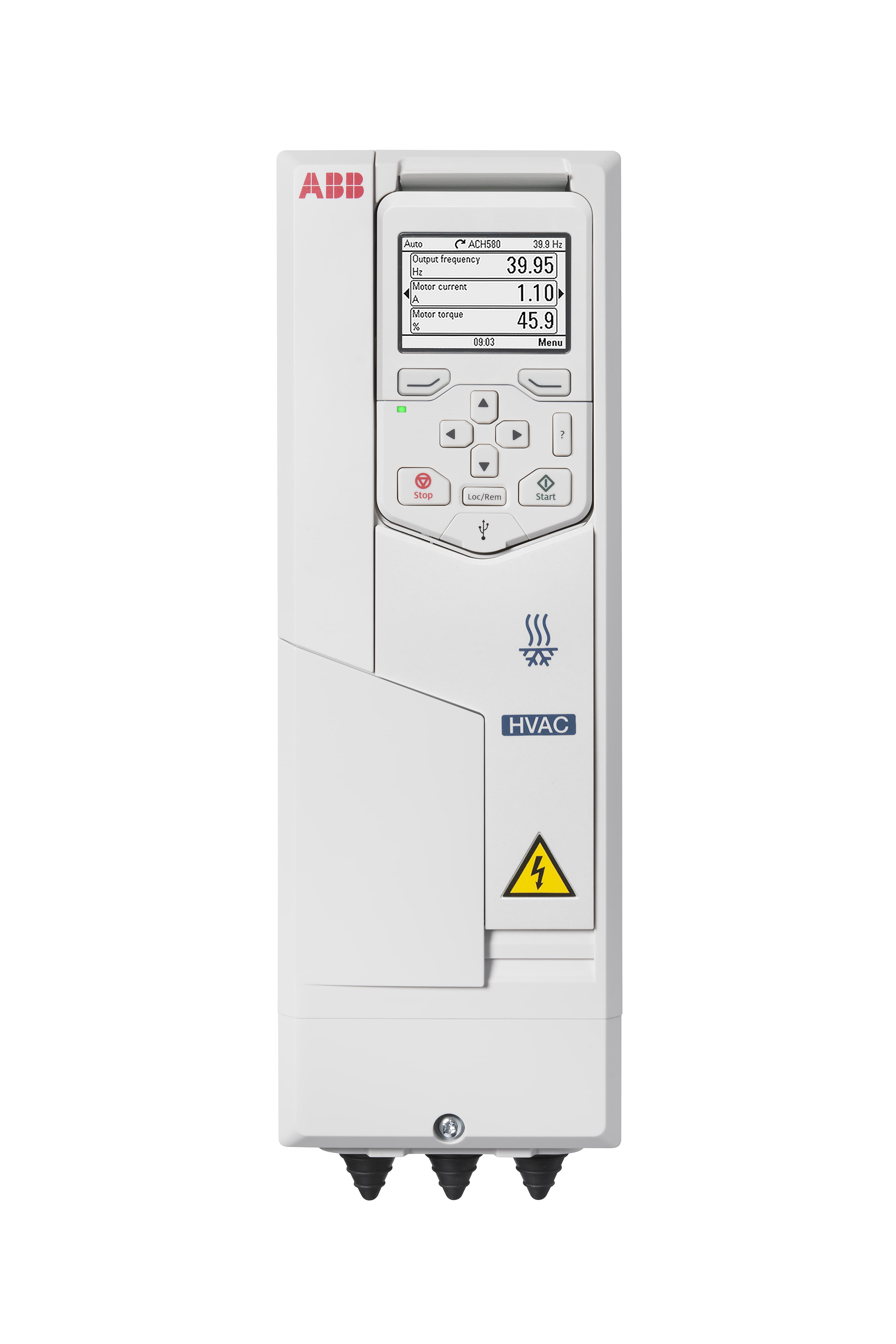 LV AC wall-mounted drive for HVAC, UL: Pld 5 Hp, 16.7 A, 230 V (ACH580-01-017A-2)