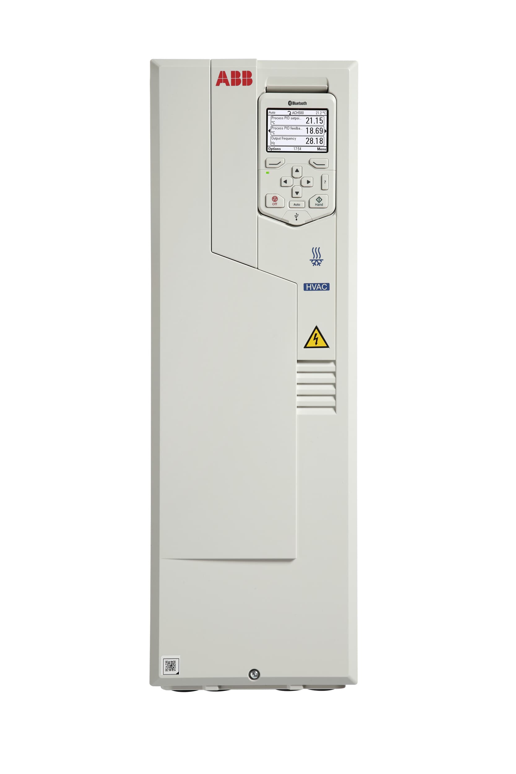 LV AC wall-mounted drive for HVAC, UL: Pld 25 Hp, 74.8 A, 230 V (ACH580-01-075A-2)