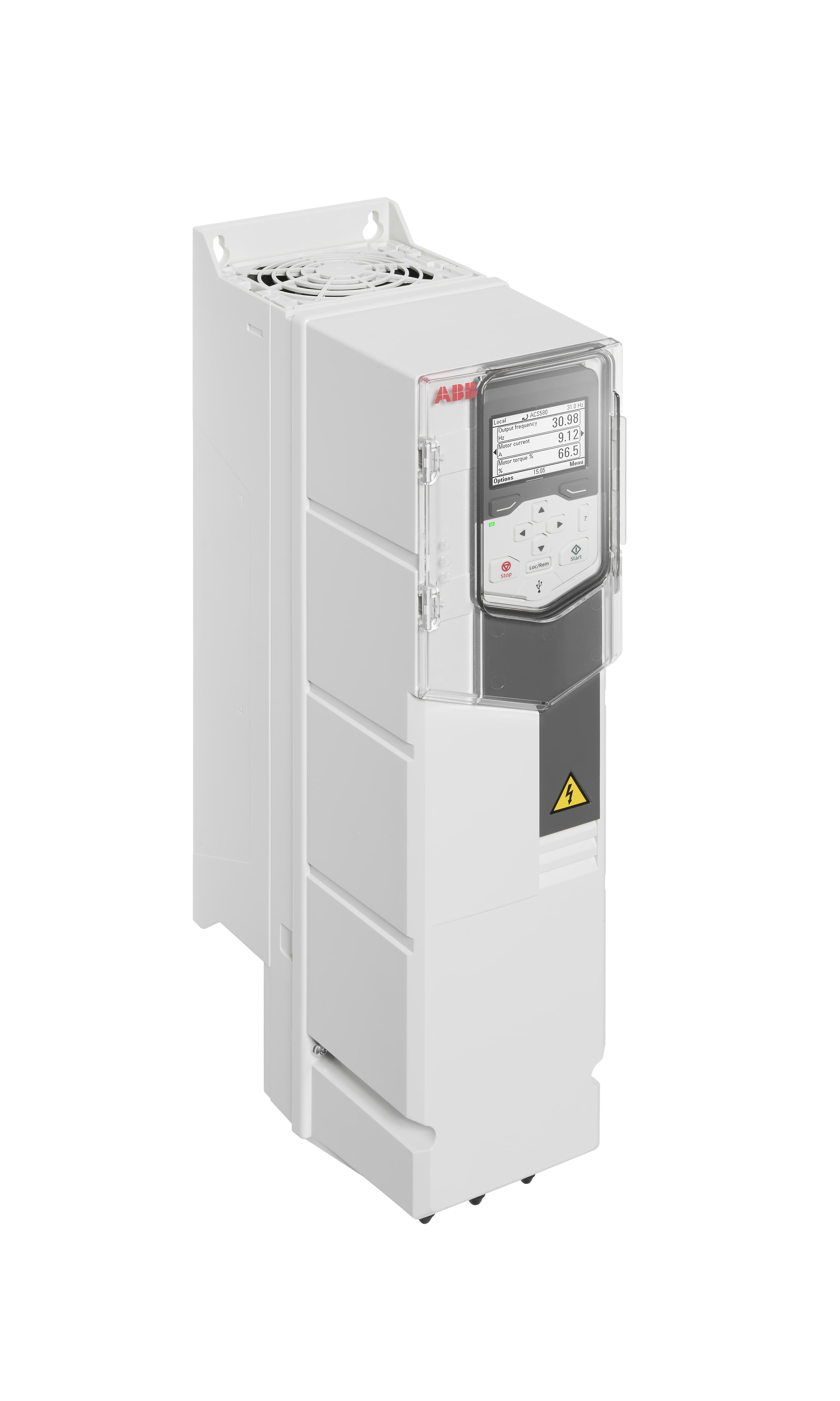 LV AC general purpose wall-mounted drive, IEC: Pn 7.5 kW, 31.2 A, 230 V (ACS580-01-032A-2+B056)