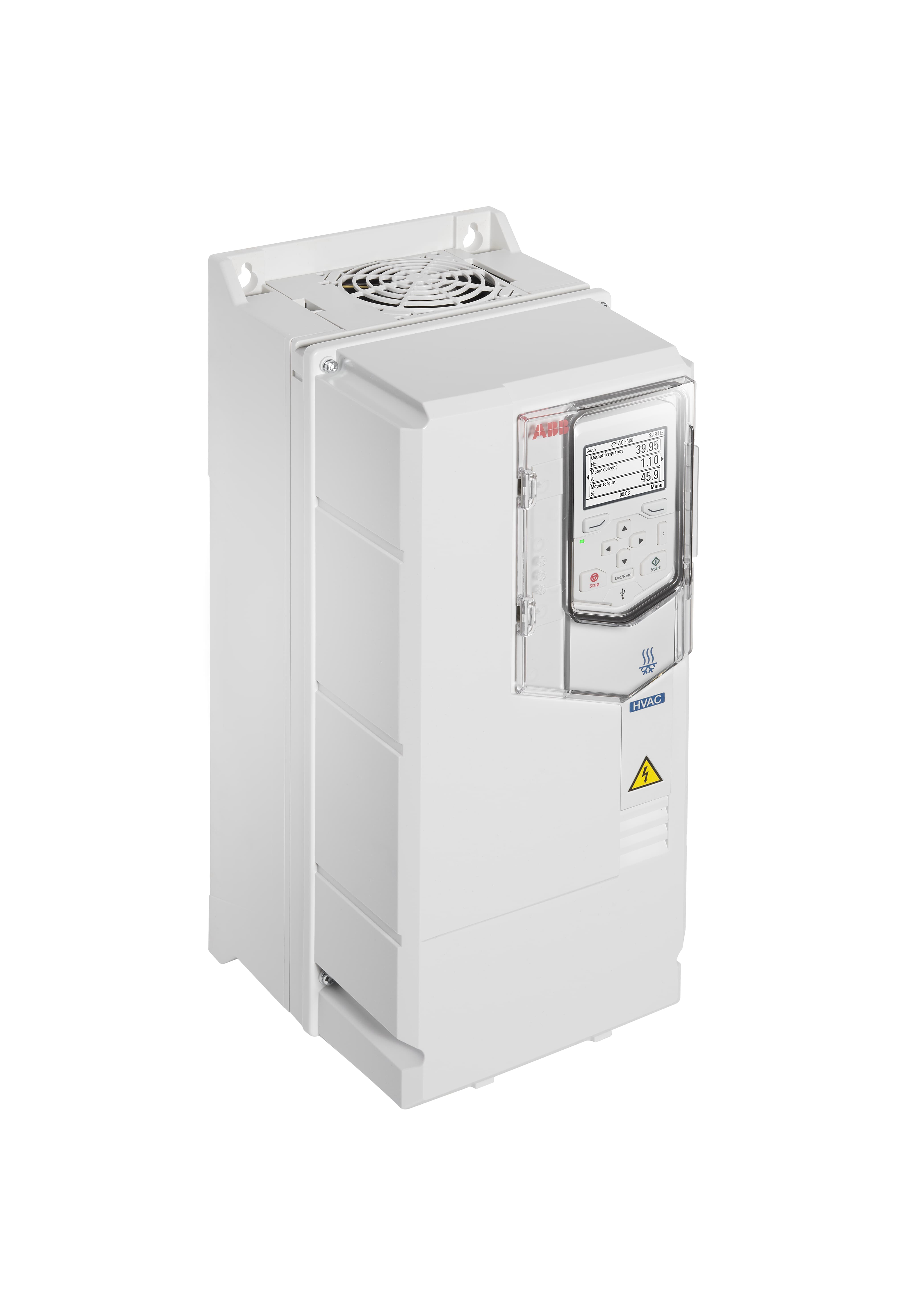 LV AC wall-mounted drive for HVAC, IEC: Pn 11 kW, 47 A, 230 V (ACH580-01-047A-2+B056)